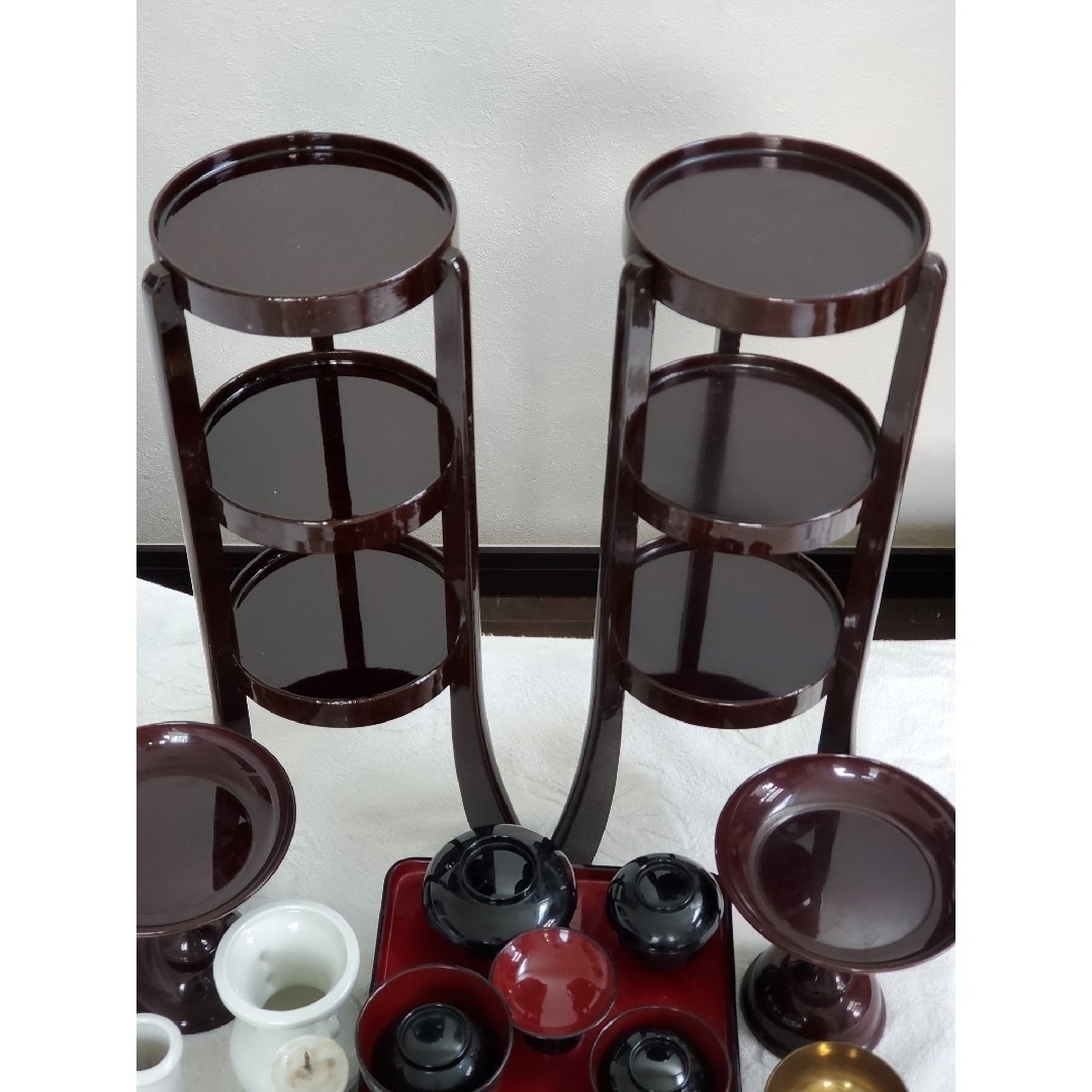 お値下げしました‼️】仏具セット お盆 お供え 仏前食器 仏壇お お値下げしました‼️】仏具セット お盆 お供え 仏前食器 仏壇お