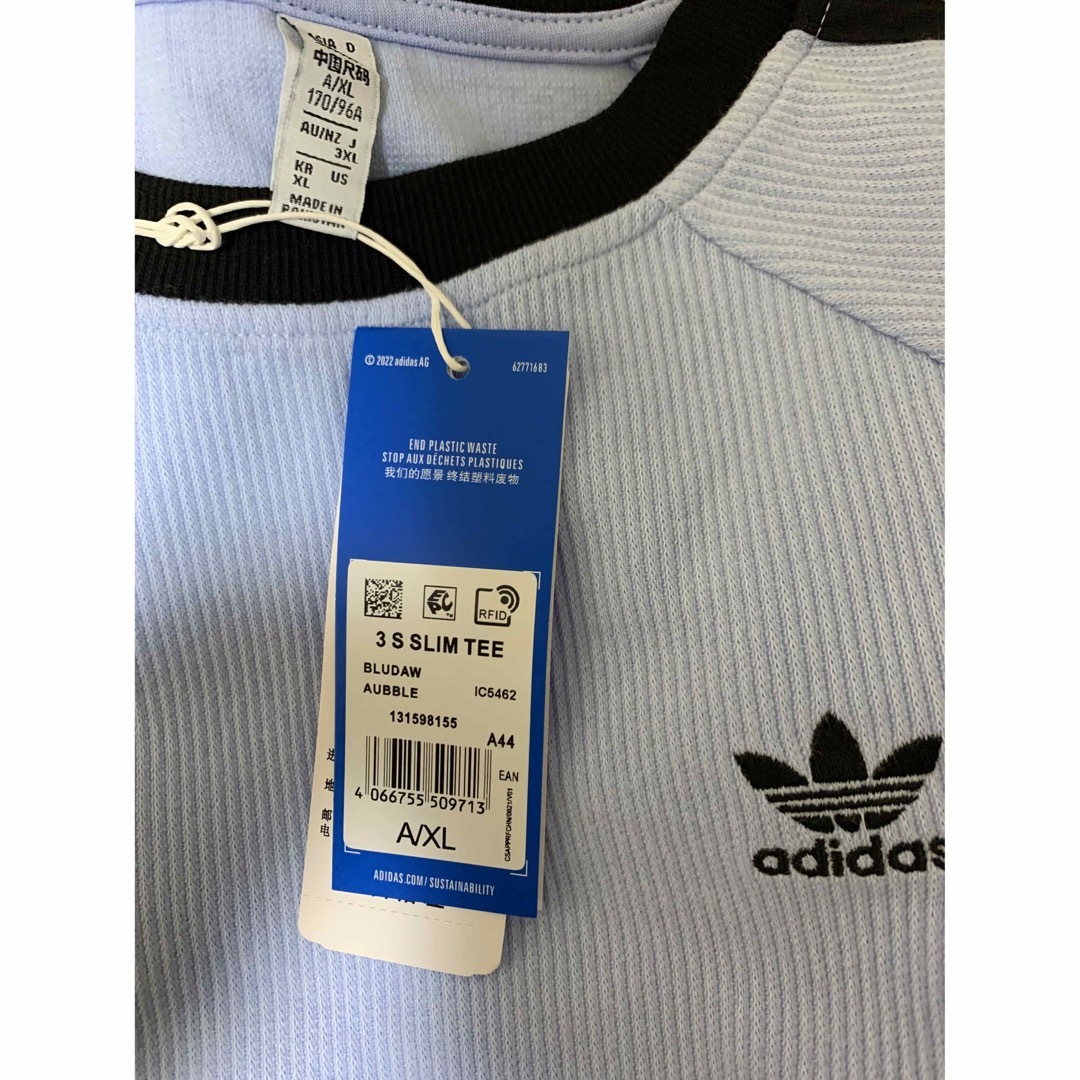 adidas スリーストライプス ワッフル Tシャツ Sサイズ