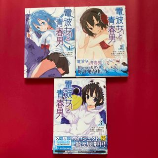 アスキーメディアワークス(アスキー・メディアワークス)の電波女と青春男 １巻〜3巻 漫画 3冊まとめて 500円 格安 (青年漫画)