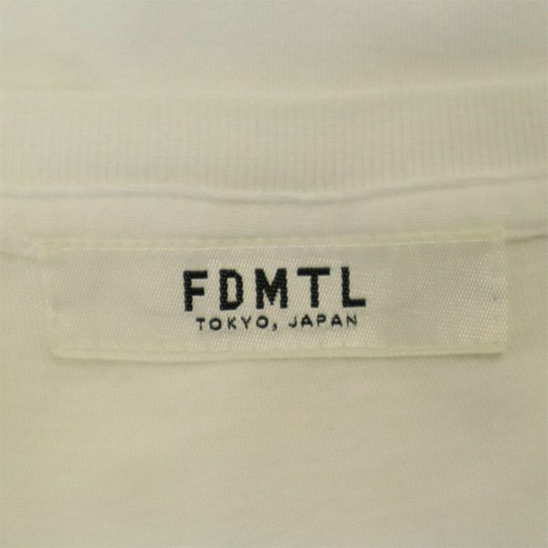 ファンダメンタル 刺繍 半袖 Tシャツ ホワイト FDMTL ロゴ メンズ   【230721】 メール便可 6