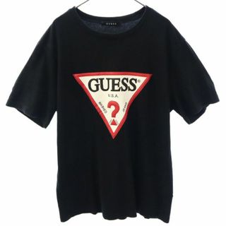 ゲス(GUESS)のゲス プリント 半袖 Tシャツ XL ブラック系 GUESS メンズ 【中古】  【230721】 メール便可(Tシャツ/カットソー(半袖/袖なし))