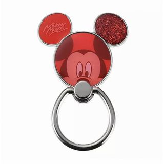 ディズニー(Disney)の<新品>ミッキー  スマホリング バンカーリング ミッキーシェイプ(キャラクターグッズ)