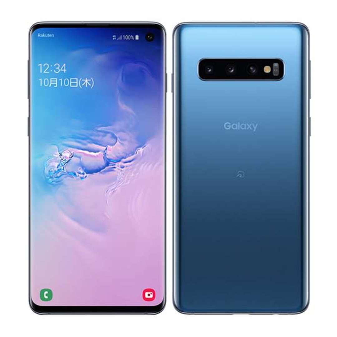 【送料無料】Galaxy S10 simフリースマートフォン プリズムブルー