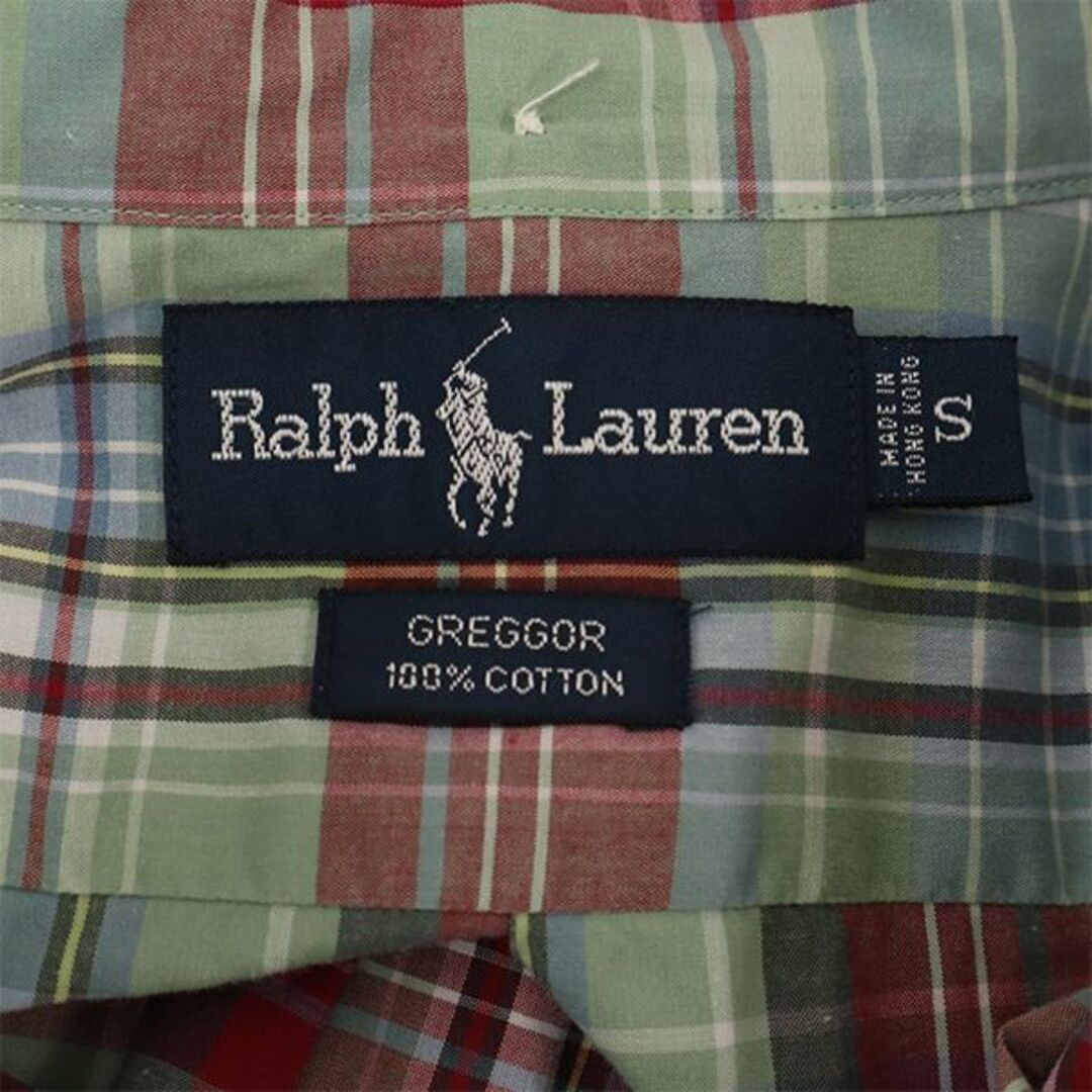 Ralph Lauren - ラルフローレン 90s GREGGOR チェック 半袖 ボタン
