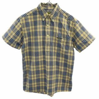 オシュコシュ(OshKosh)のオシュコシュ チェック 半袖 ボタンダウンシャツ F ブルー系 OSHKOSH メンズ 【中古】  【230721】(シャツ)