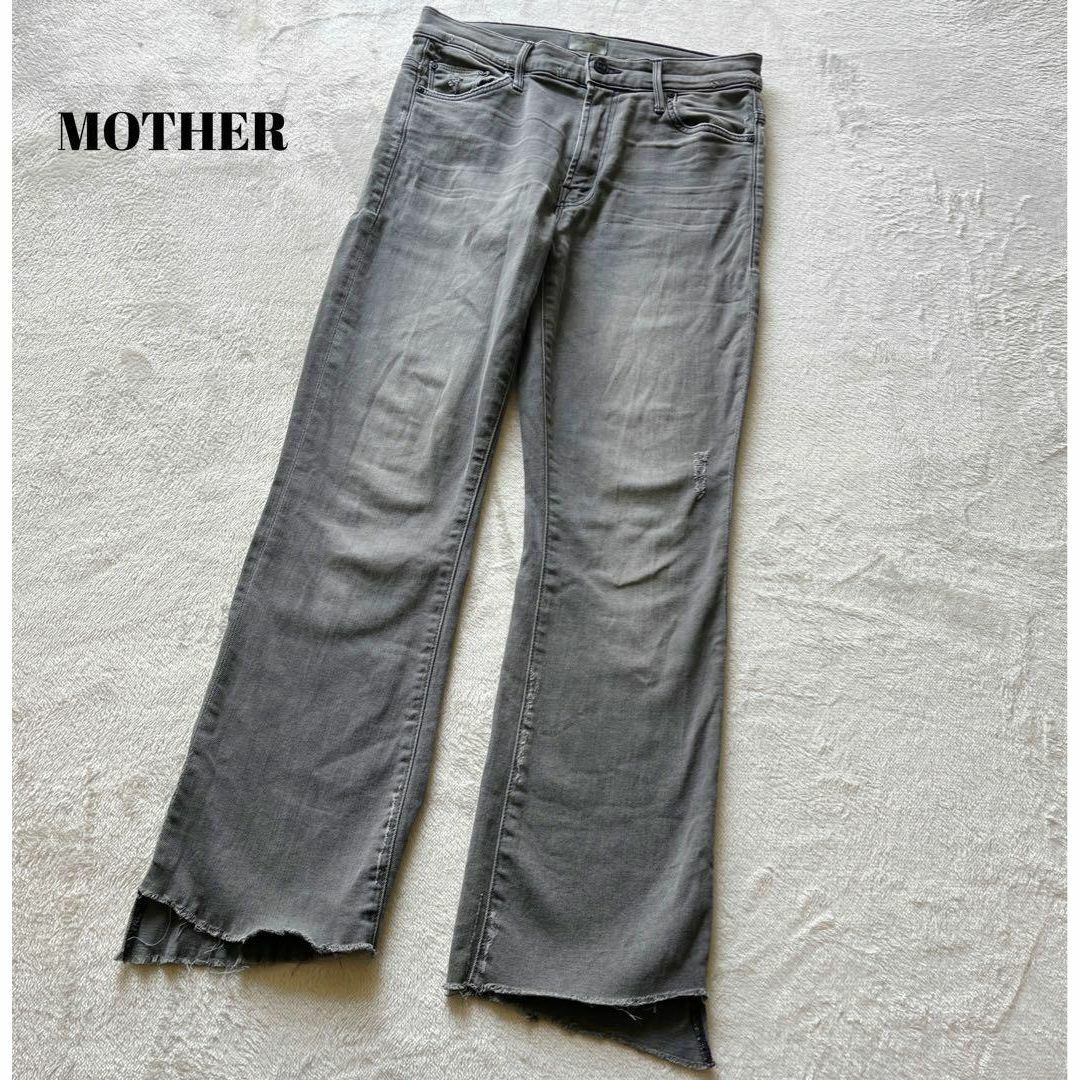 MOTHER INSIDER CROP ダメージ加工 カットオフクロップドデニム 1