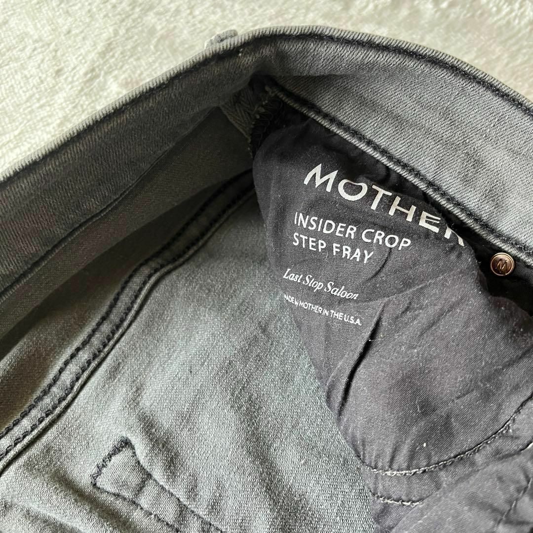 MOTHER INSIDER CROP ダメージ加工 カットオフクロップドデニム 7