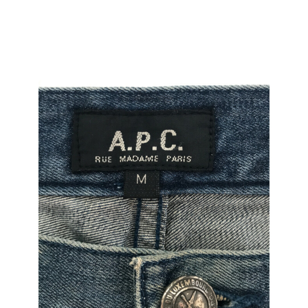 A.P.C(アーペーセー)のA.P.C アーペーセー コットンテーパードデニムパンツ ブルー M メンズのパンツ(デニム/ジーンズ)の商品写真