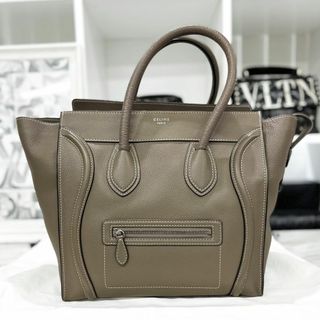 セリーヌ(celine)の美品☆　セリーヌ　ラゲージ　ミニ　レザー　スリ　トートバッグ(トートバッグ)