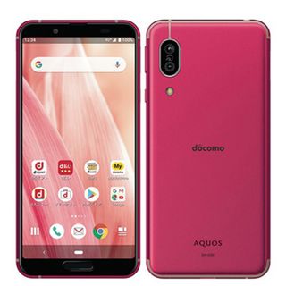 シャープ(SHARP)の【中古】 SH-02M AQUOS sense3 ディープピンク SIMフリー 本体 ドコモ スマホ シャープ  【送料無料】 sh02mpk7mtm(スマートフォン本体)