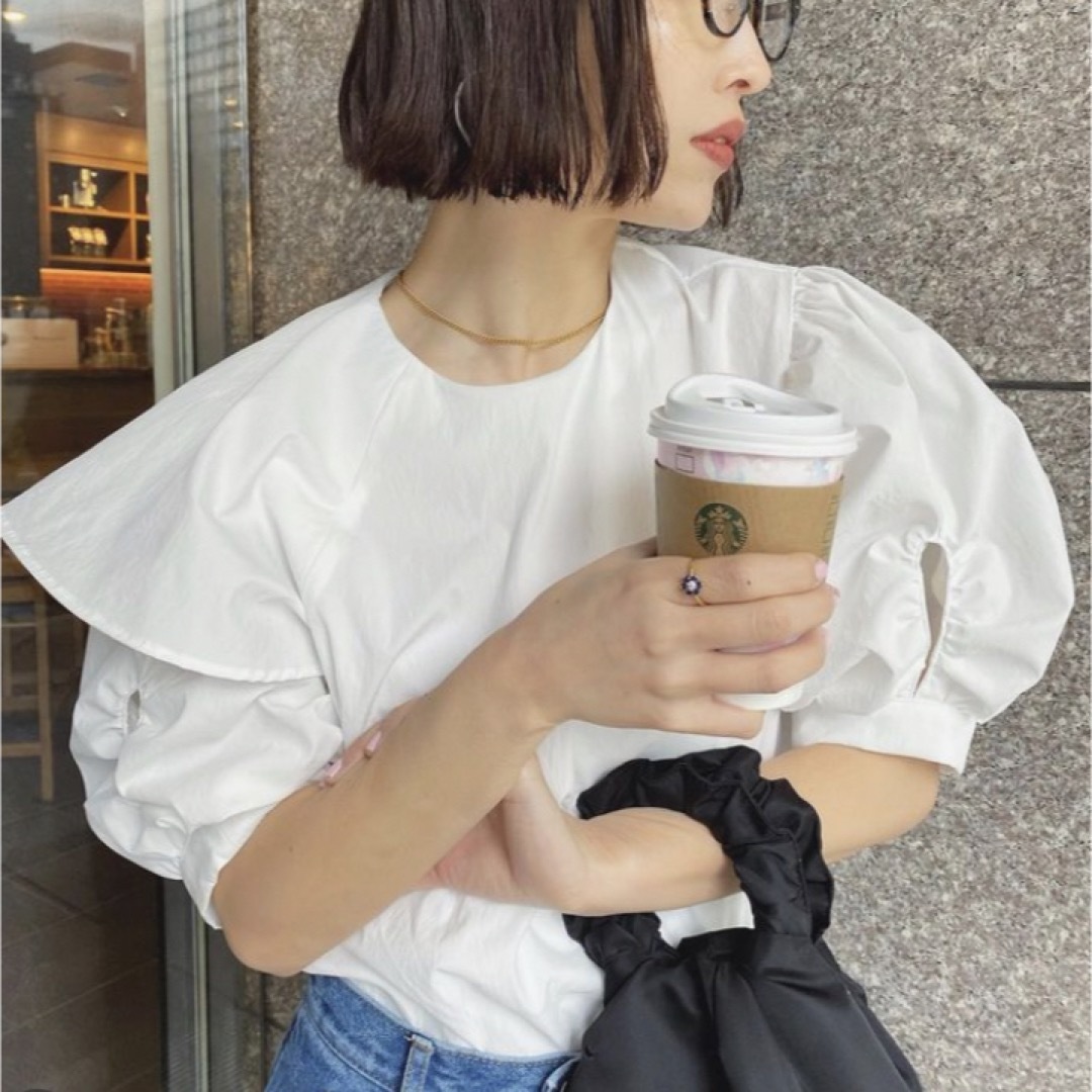 meer. ブラウス Balloon blouse メーア