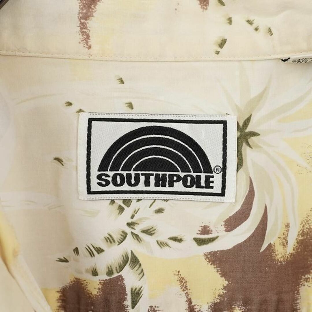 SOUTH POLE - サウスポール ポケット 開襟半袖アロハシャツ ヒップ