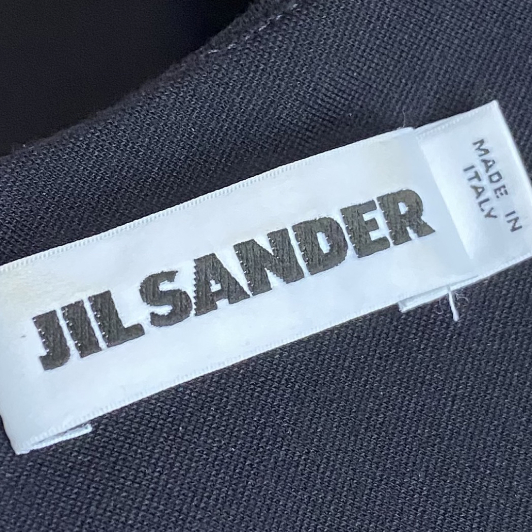 Jil Sander(ジルサンダー)のジルサンダー JIL SANDER ネイビー切り替え 綺麗 ワンピース レディースのワンピース(ロングワンピース/マキシワンピース)の商品写真