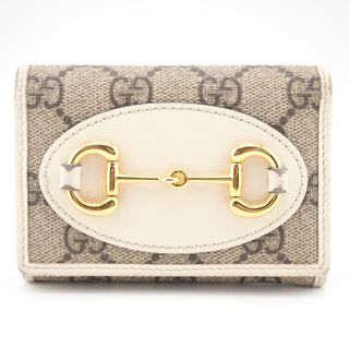 グッチ(Gucci)のグッチ GUCCI 三つ折り財布
 ホースビット コンパクトウォレット 644462 ベージュ(財布)