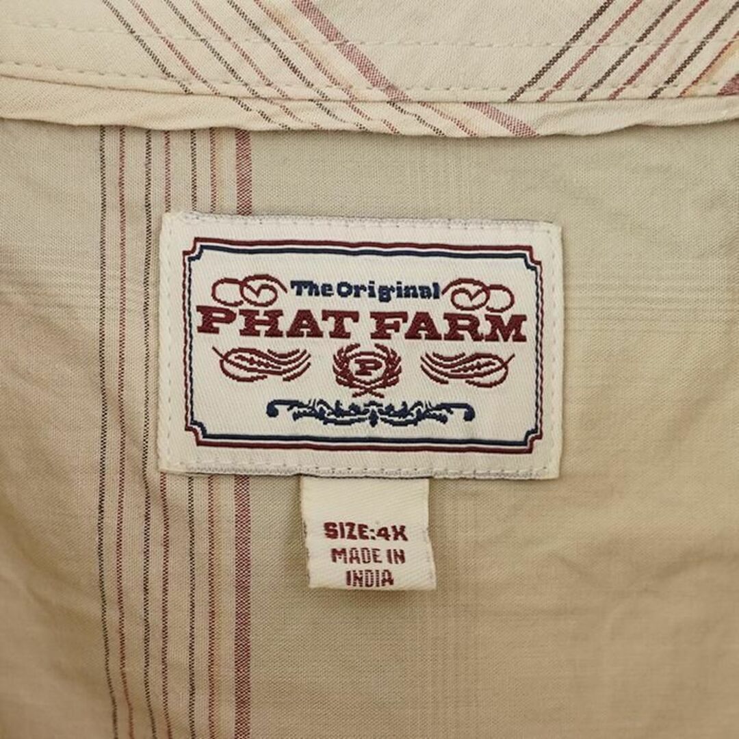 PHATFARM - ファットファーム Wポケットロゴ刺繍 半袖シャツ ヒップ