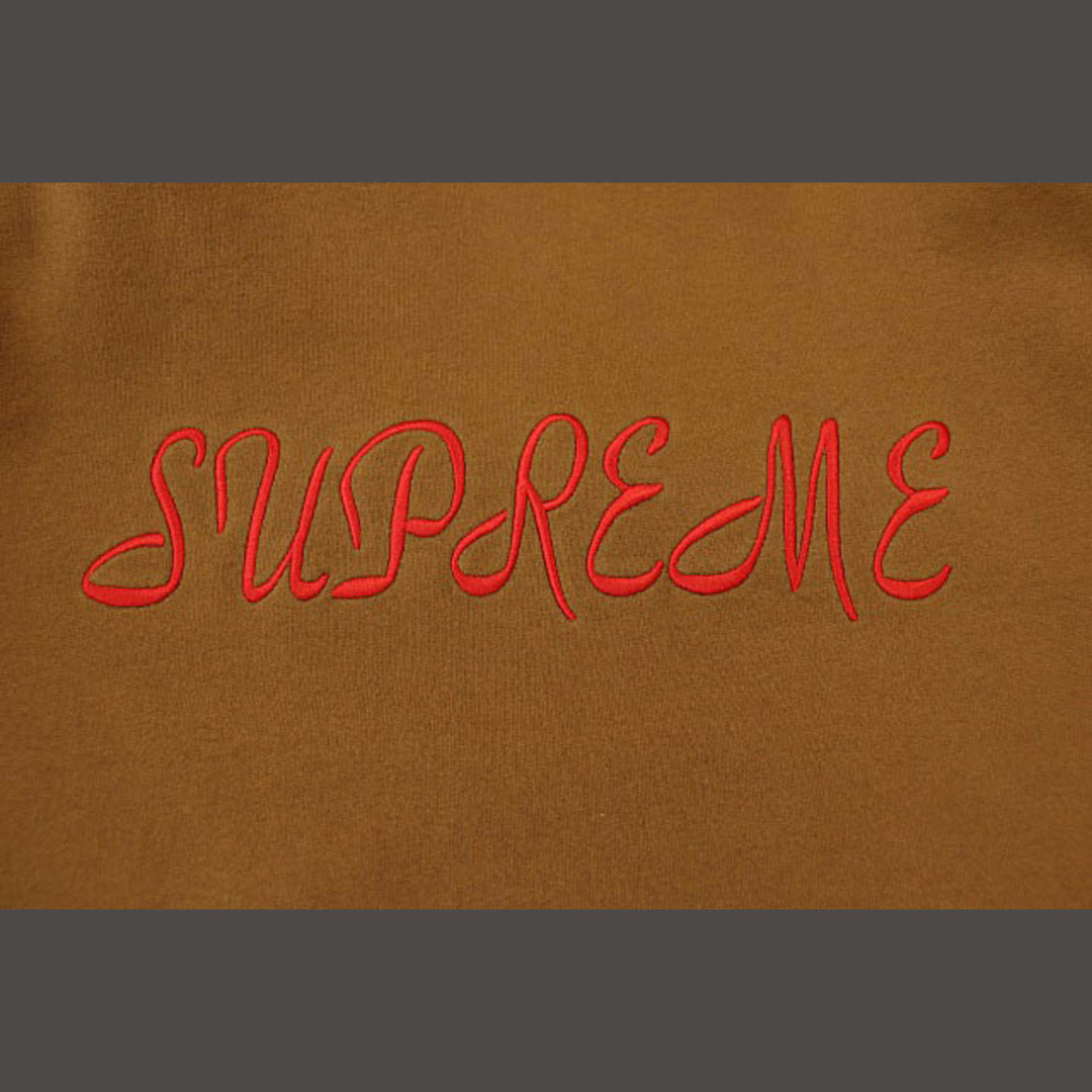supreme 23ssロゴ刺繍スウェットパーカー