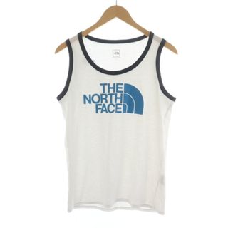 ザノースフェイス(THE NORTH FACE)のTHE NORTH FACE Ringer Tank タンクトップ L 白 紺(タンクトップ)