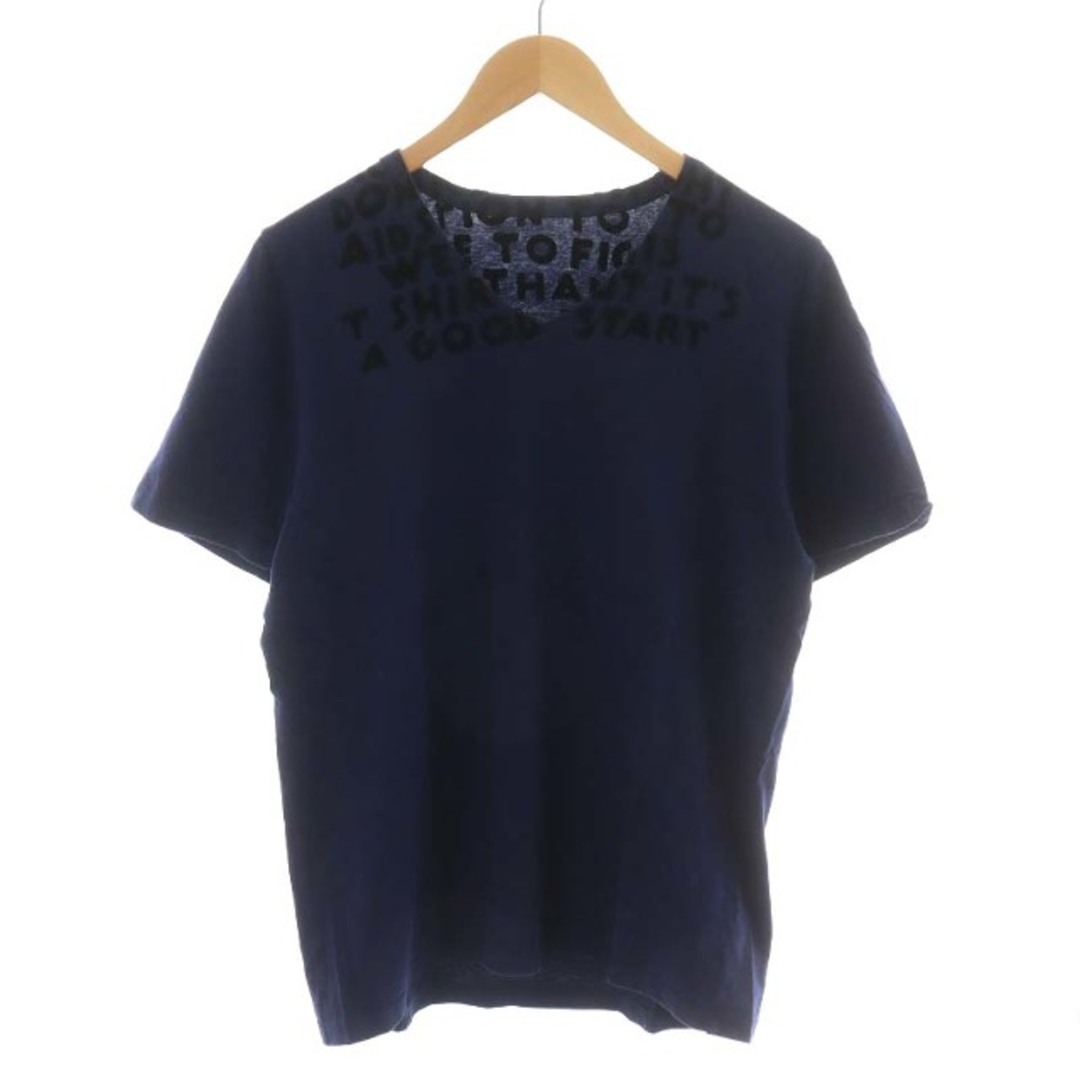 Maison Margiela エイズ Tシャツ カットソー 半袖 ロゴ M 紺