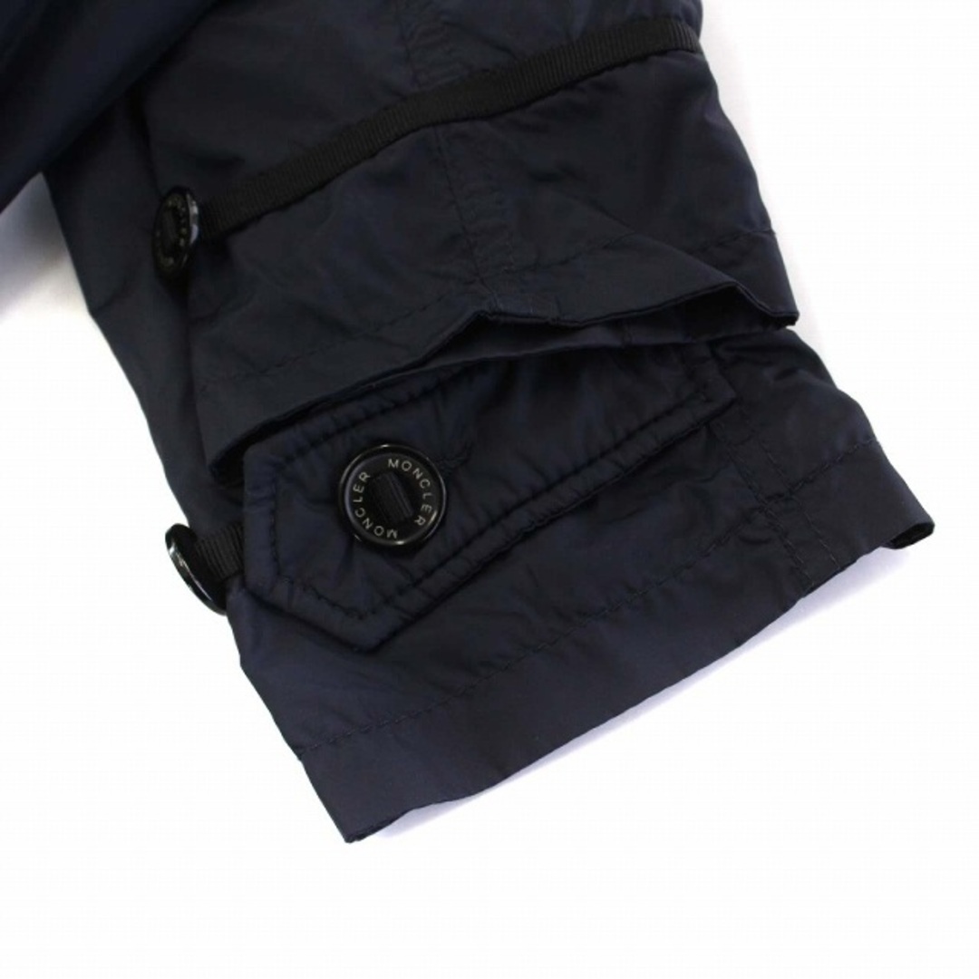 MONCLER(モンクレール)のMONCLER フーテッドコート アウター ロング ナイロン 2 紺 ネイビー メンズのジャケット/アウター(その他)の商品写真