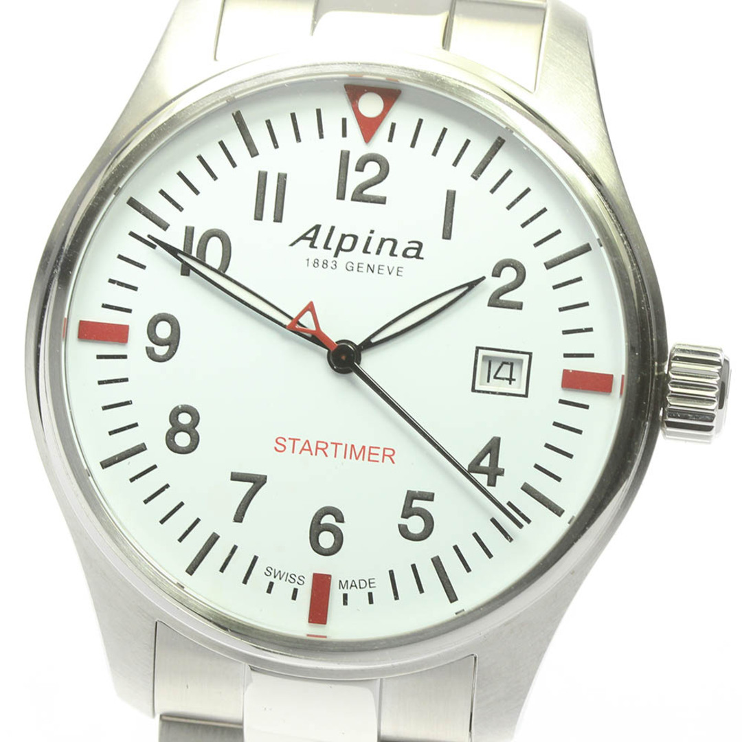 アルピナ Alpina AL-240S4S6B スタータイマー デイト クォーツ メンズ 未使用品 箱・保証書付き_684089【ev10】