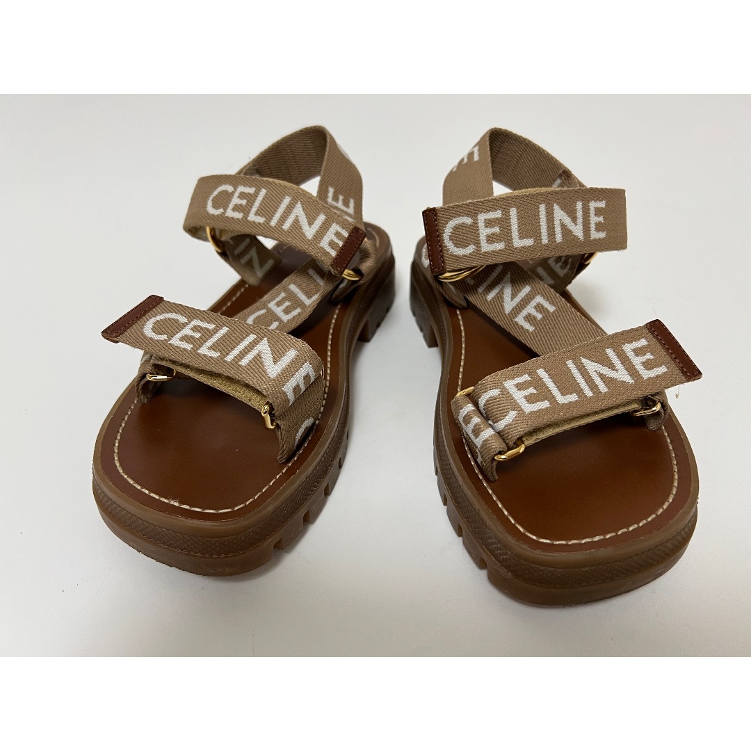 celine(セリーヌ)のセリーヌ レディース サンダル レオ ストラッピーサンダル 37 レディースの靴/シューズ(サンダル)の商品写真