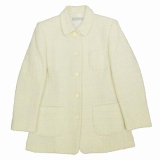 アニオナ(Agnona)の美品 アニオナ モヘア混 ツイード ジャケット ブルゾン アウター ニット 44(ブルゾン)