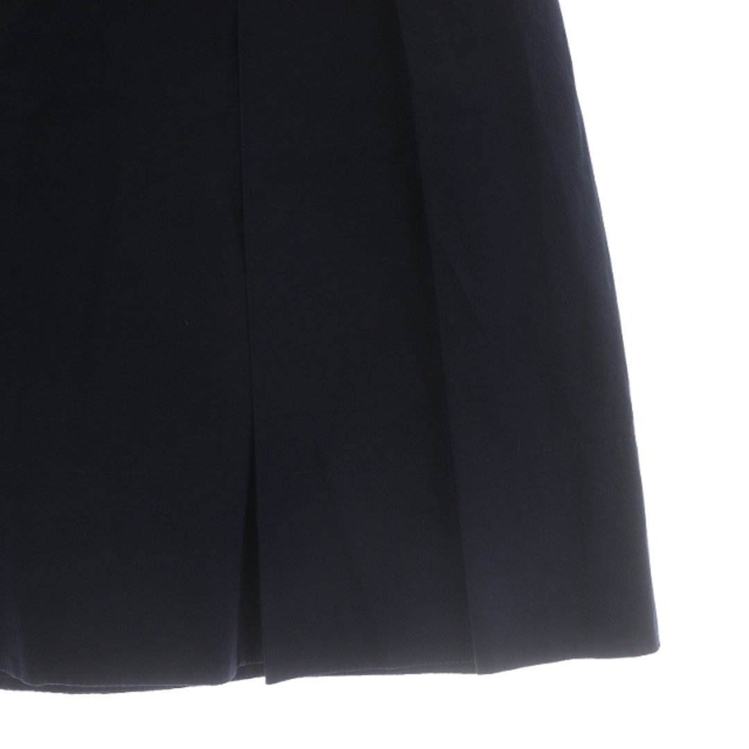 Tory Burch(トリーバーチ)のトリーバーチ ボックスプリーツスカート ひざ丈 コットン 0 XS 紺 レディースのスカート(ひざ丈スカート)の商品写真