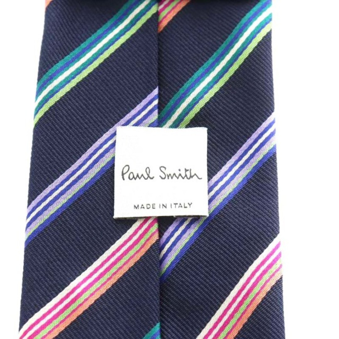 Paul Smith(ポールスミス)のPAUL SMITH レギュラータイ ネクタイ ストライプ 絹 紺 緑 赤 青 メンズのファッション小物(ネクタイ)の商品写真