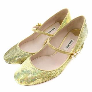 miumiu  靴　ラメ　ストラップ　☆極美品☆