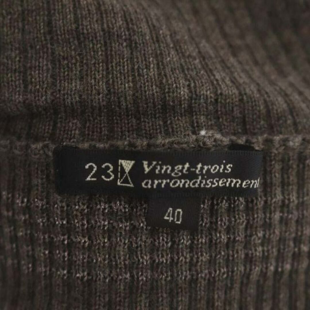 23区 23区 オンワード樫山 vingt-trois ニット カットソー 長袖 40の通販 by ベクトル ラクマ店|ニジュウサンクならラクマ vingt-trois arrondisseme トップス