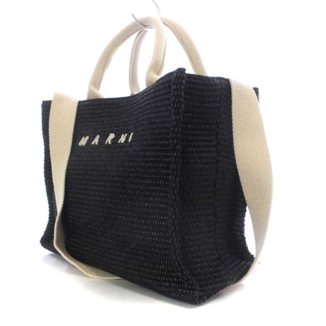 マルニ SMALL RAFFIA TOTE BAG 黒 SHMP0077U0