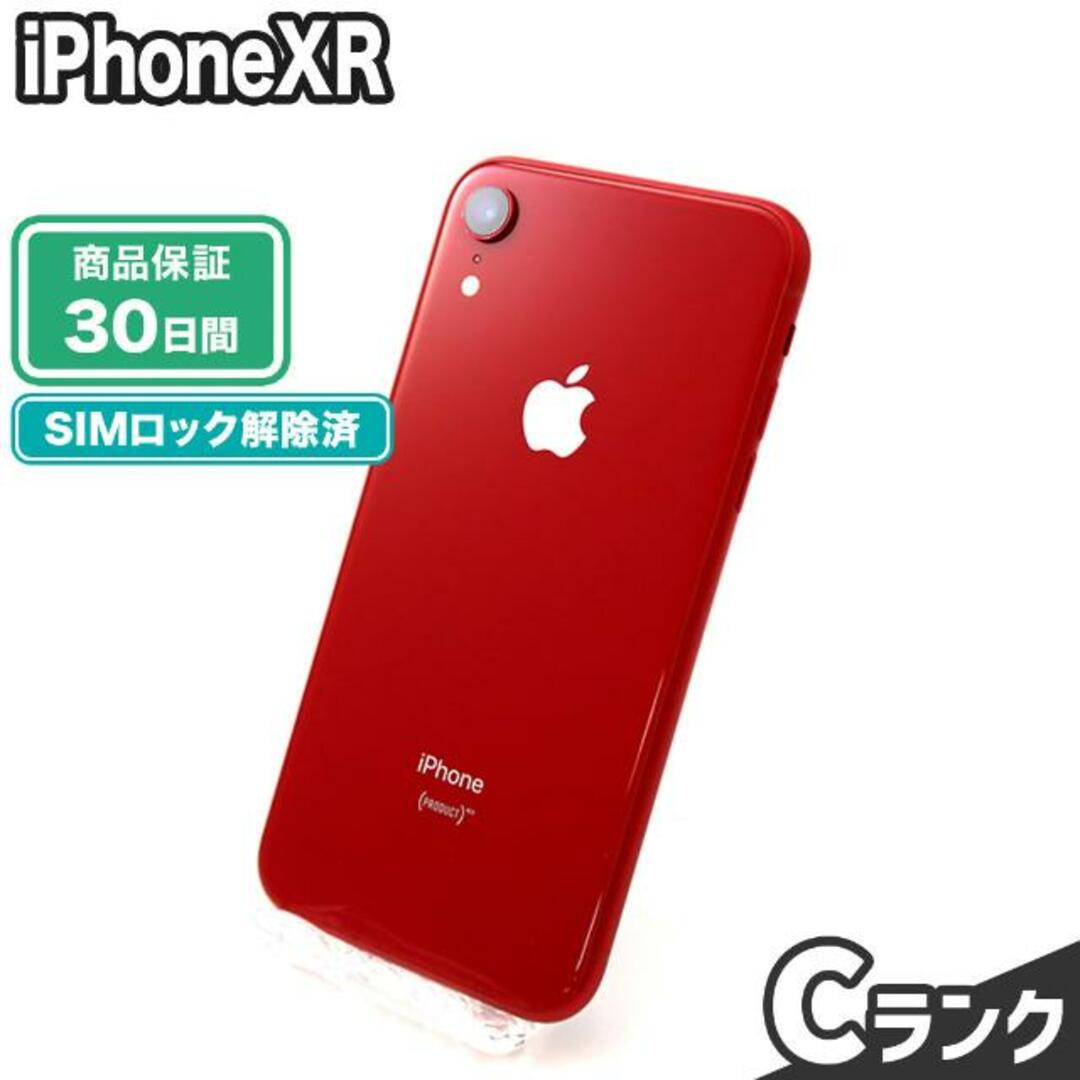 SIMロック解除済み iPhoneXR 64GB Bランク 本体【ReYuuストア（リユーストア）】 プロダクトレッド9425古物営業許可