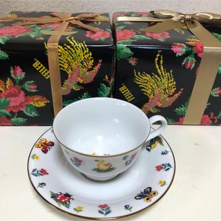 フェイラー(FEILER)の【新品】ギフト包装済み　カップ&ソーサー　ハイジドット(食器)