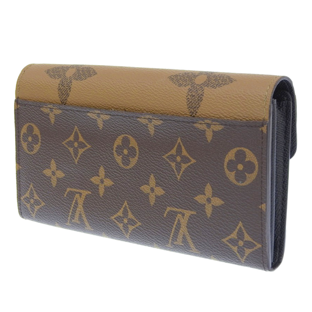 【本物保証】 箱・布袋付 新品同様 ルイヴィトン LOUIS VUITTON モノグラム ジャイアント リバース ポルトフォイユ サラ 長財布  M80726