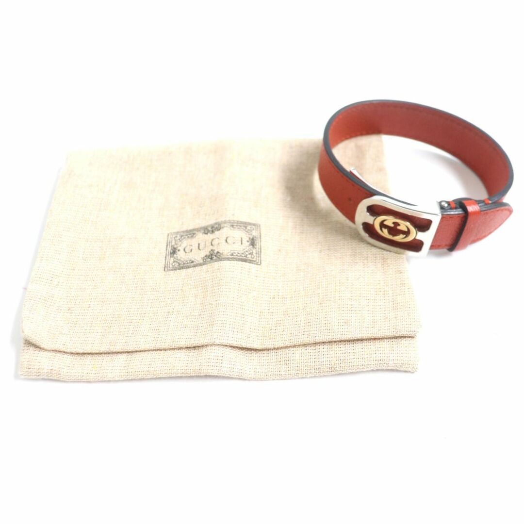 Gucci - 美品▽GUCCI グッチ GGマーモント レザーベルト ブレスレット
