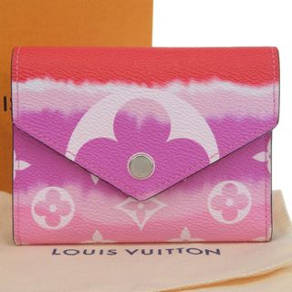 ルイヴィトン(LOUIS VUITTON)の【本物保証】 箱・布袋付新品同様 ルイヴィトン LOUIS VUITTON モノグラム LVエスカル ポルトフォイユ ヴィクトリーヌ 三つ折り財布 M68842(財布)