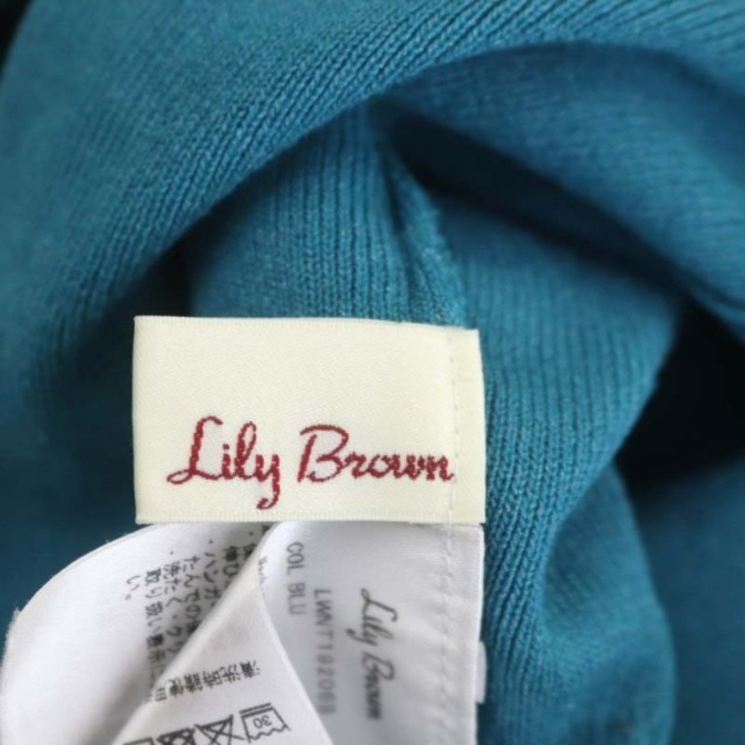 Lily Brown(リリーブラウン)のリリーブラウン Lily Brown ワンショルダーニット カットソー 半袖 F レディースのトップス(ニット/セーター)の商品写真
