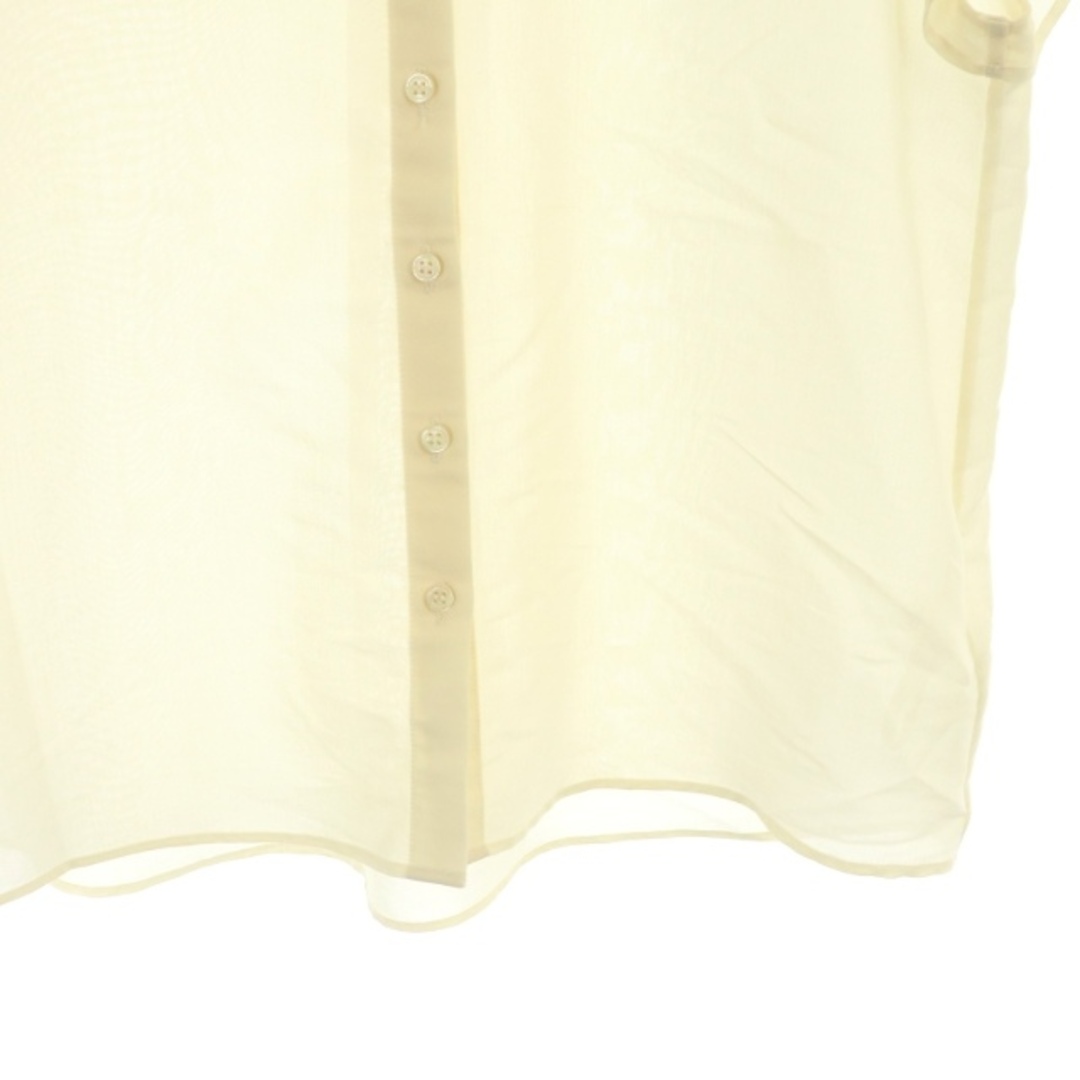 IENA(イエナ)のイエナ 20SS ボイルハーフスリーブブラウス シャツ 半袖 シアー アイボリー レディースのトップス(シャツ/ブラウス(半袖/袖なし))の商品写真
