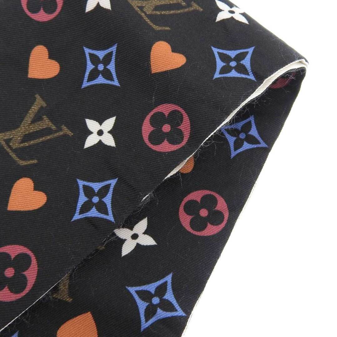 【本物保証】 超美品 ルイヴィトン LOUIS VUITTON ゲームオン モノグラム バンドー スカーフ トランプ ハート MP2904