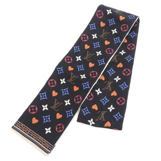 ルイヴィトン(LOUIS VUITTON)の【本物保証】 超美品 ルイヴィトン LOUIS VUITTON ゲームオン モノグラム バンドー スカーフ トランプ ハート MP2904(バンダナ/スカーフ)