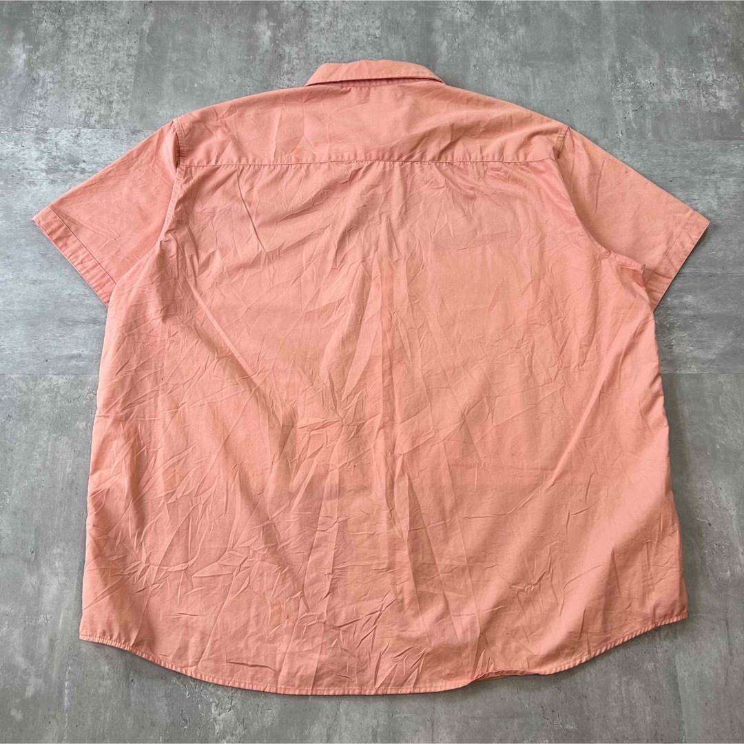 Sean John(ショーンジョン)のSean John ビックサイズ ワイシャツ ピンクカラー 着画モデル155cm メンズのトップス(Tシャツ/カットソー(半袖/袖なし))の商品写真