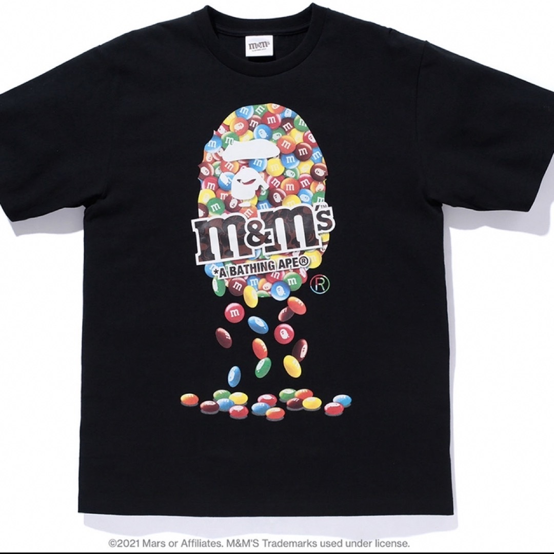 A BATHING APE(アベイシングエイプ)の【1時間以内に発送】bape m&m's Tシャツ メンズのトップス(Tシャツ/カットソー(半袖/袖なし))の商品写真