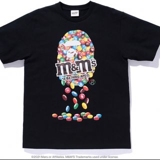 アベイシングエイプ(A BATHING APE)の【1時間以内に発送】bape m&m's Tシャツ(Tシャツ/カットソー(半袖/袖なし))