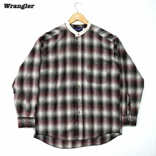 ラングラー(Wrangler)のWrangler Omble No-Collar Shirts 16.5-34(シャツ)