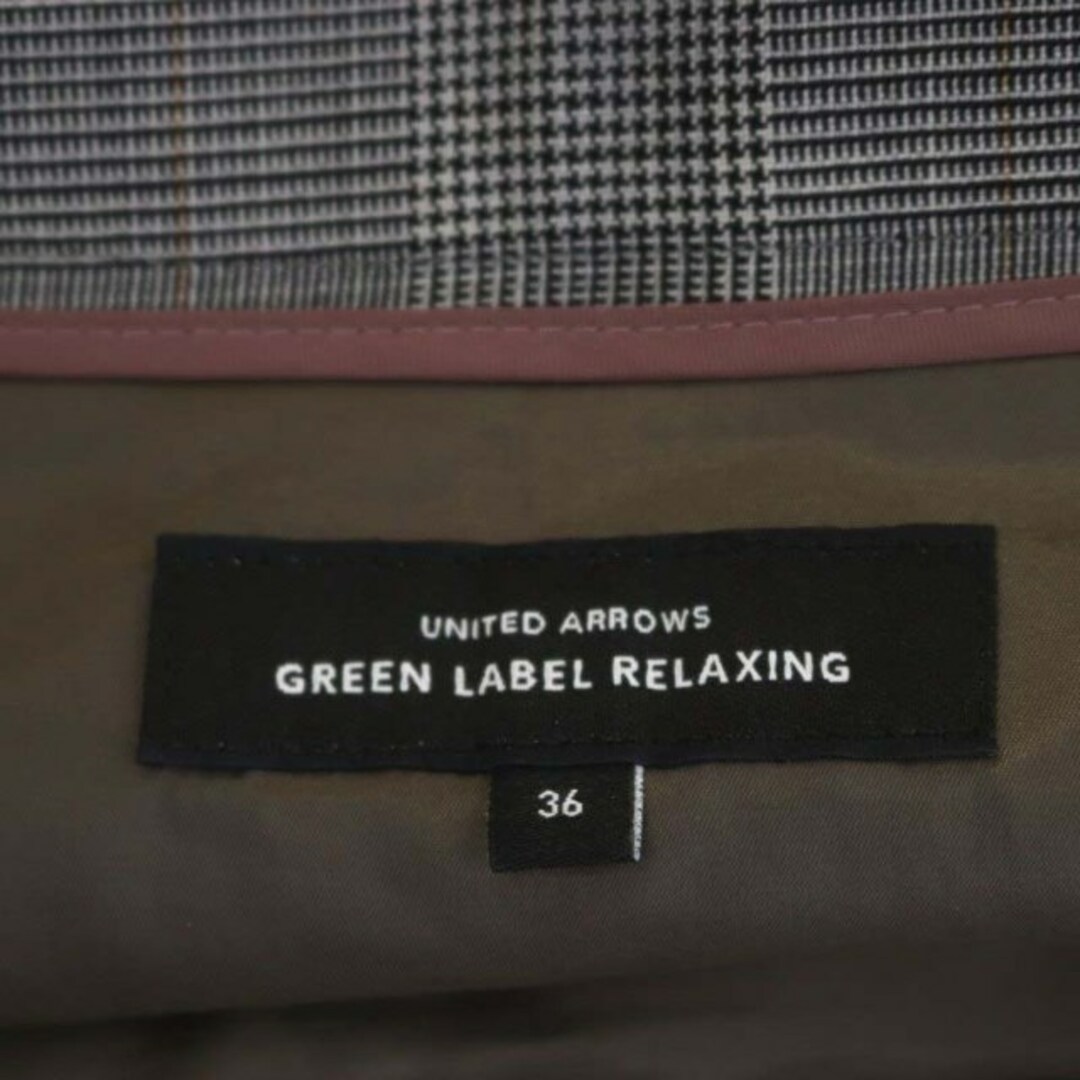 UNITED ARROWS green label relaxing(ユナイテッドアローズグリーンレーベルリラクシング)のグリーンレーベルリラクシング D ラップ風スカート タイト 膝丈 チェック レディースのスカート(ひざ丈スカート)の商品写真