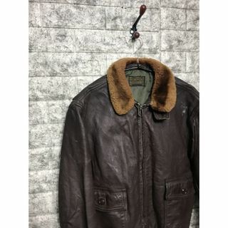 MILITARY - 60s USnavy 米軍実物 G-1 ゴートレザー フライトジャケット