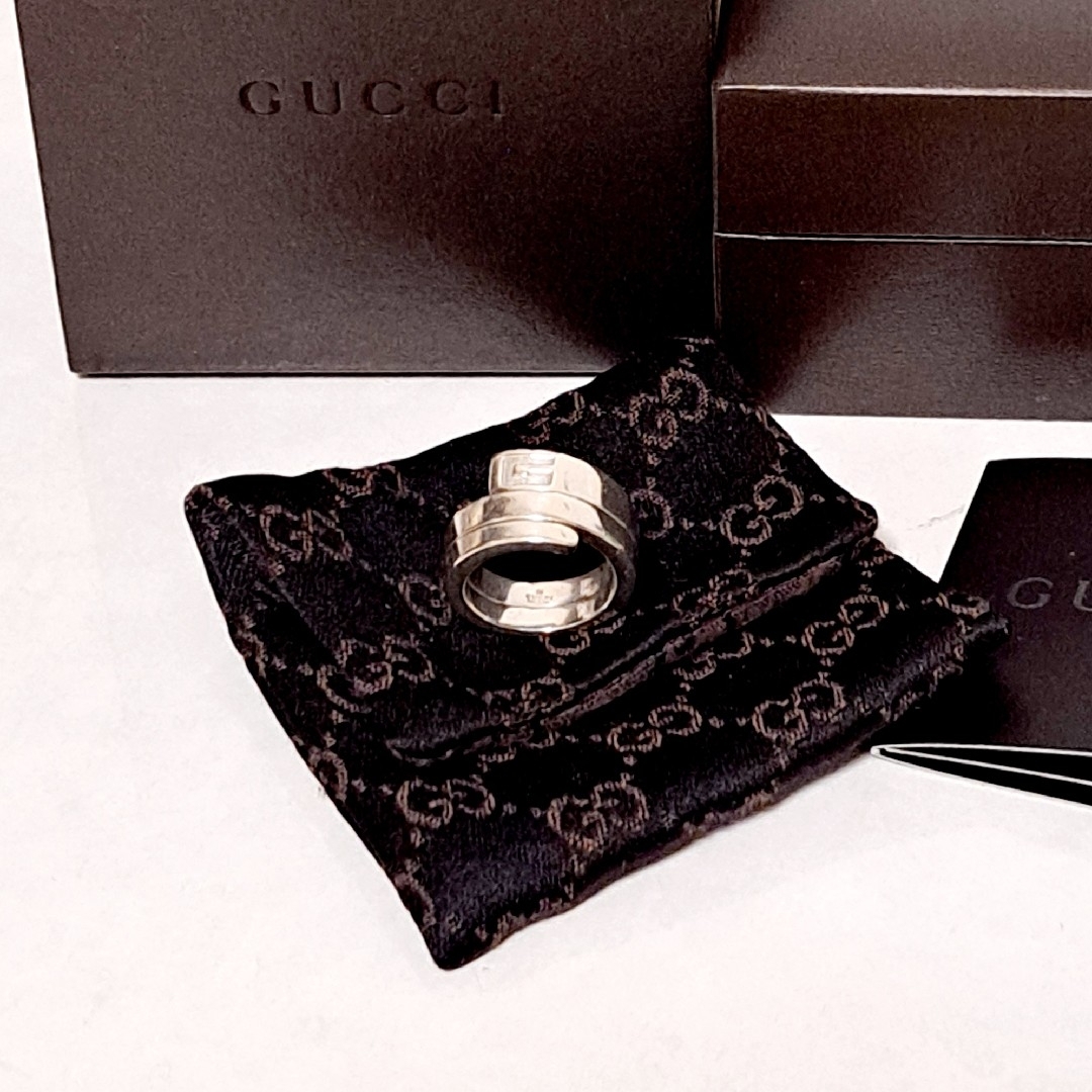 Gucci(グッチ)のグッチ GUCCI 指輪 スネーク スパイラルリング Gロゴ シルバーSV925 レディースのアクセサリー(リング(指輪))の商品写真