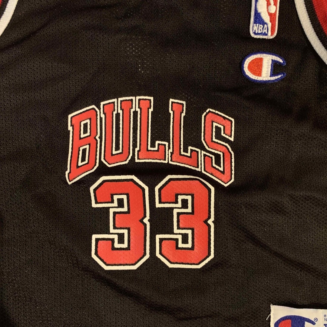 Champion(チャンピオン)の90s vintage bulls game jersey キッズ/ベビー/マタニティのキッズ服男の子用(90cm~)(Tシャツ/カットソー)の商品写真