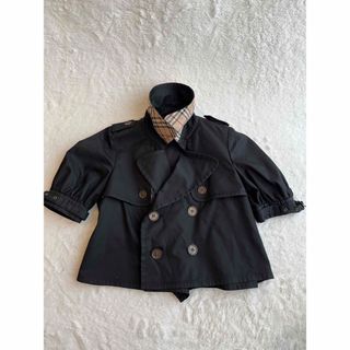 バーバリーブルーレーベル(BURBERRY BLUE LABEL)のバーバリーブルーレーベル ノバチェック ポンチョ ブラック 38(ポンチョ)