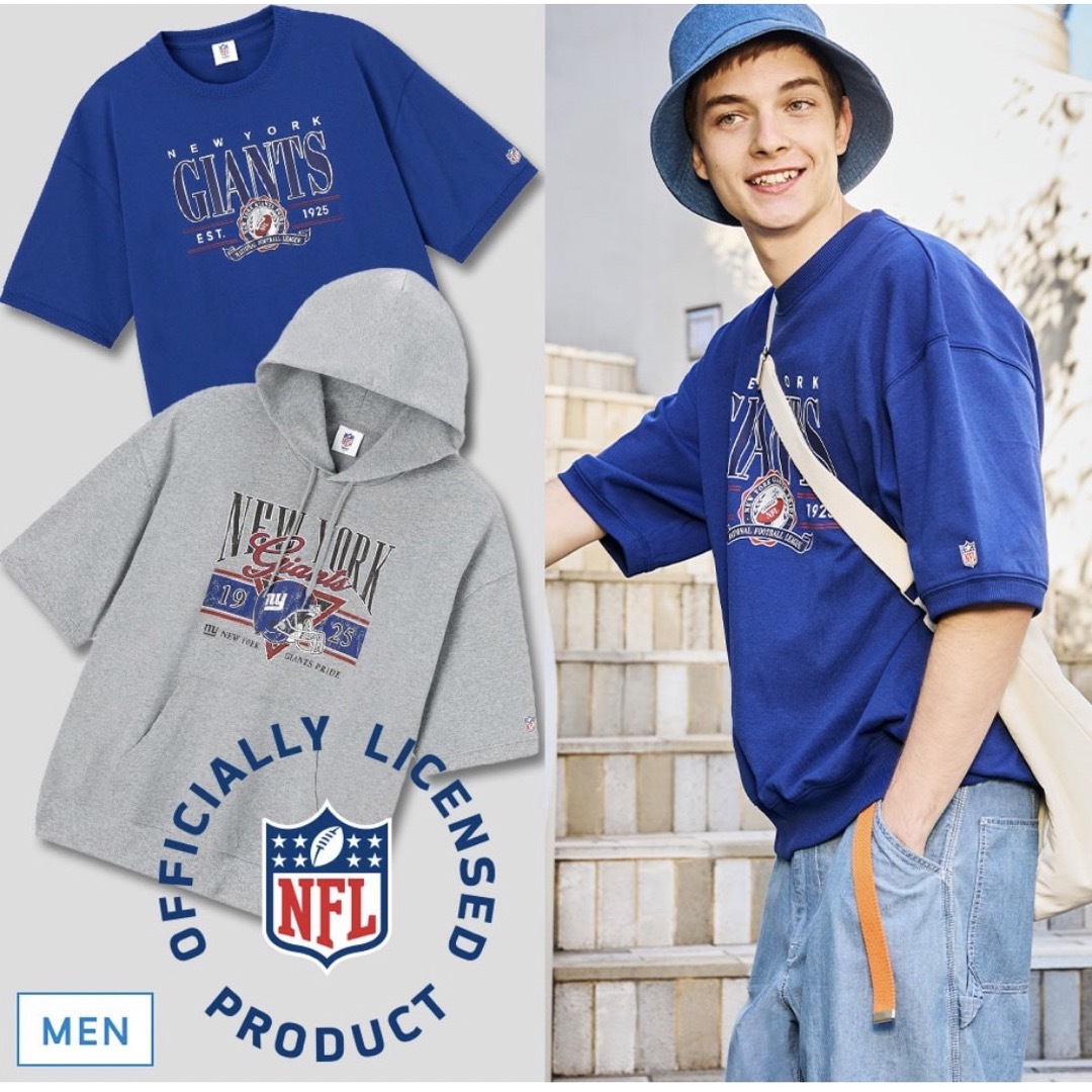 NFL ニューヨークジャイアンツ フットボール 新品　半袖ビックtシャツ メンズ | フリマアプリ ラクマ